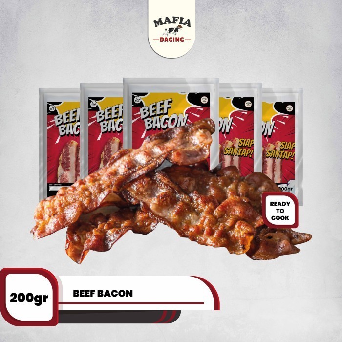 Jual Smoked Beef Bacon / Daging Asap USA Halal / Thin Sliced Beef Bacon