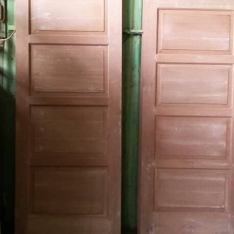 Jual 1set Kusen Dan Pintu Serta 4set Kusen Jendela Kayu Meranti