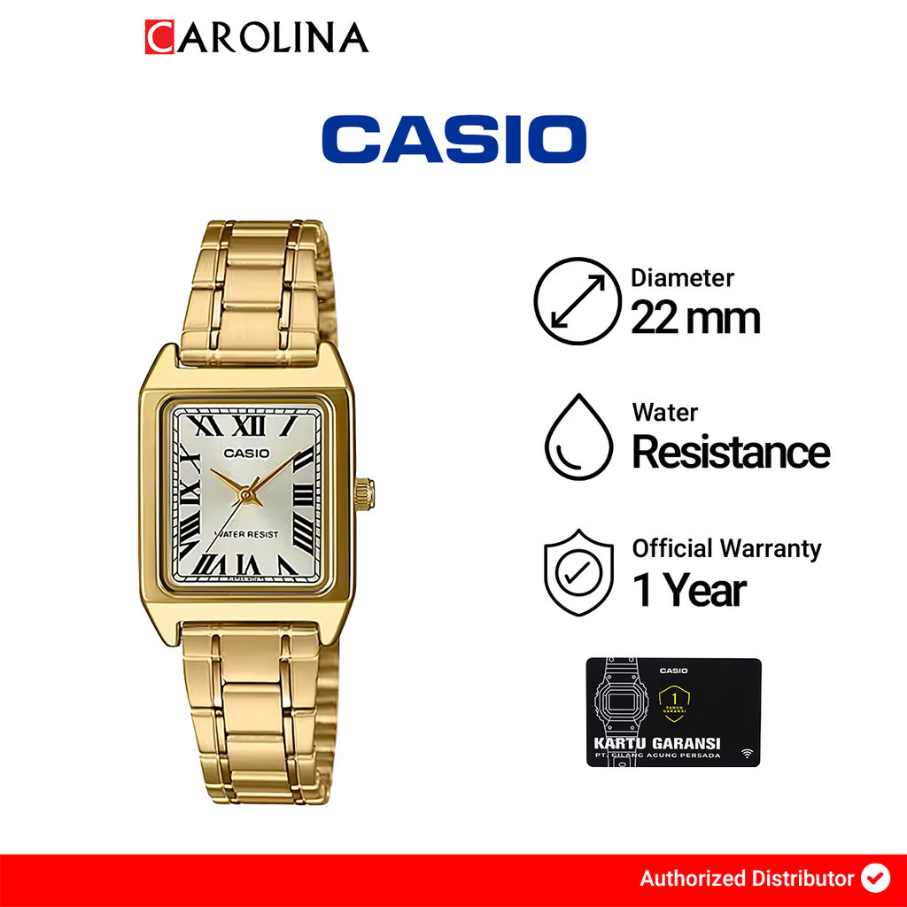 Jam Tangan Wanita Casio General LTP-V007G-9B Tank White…