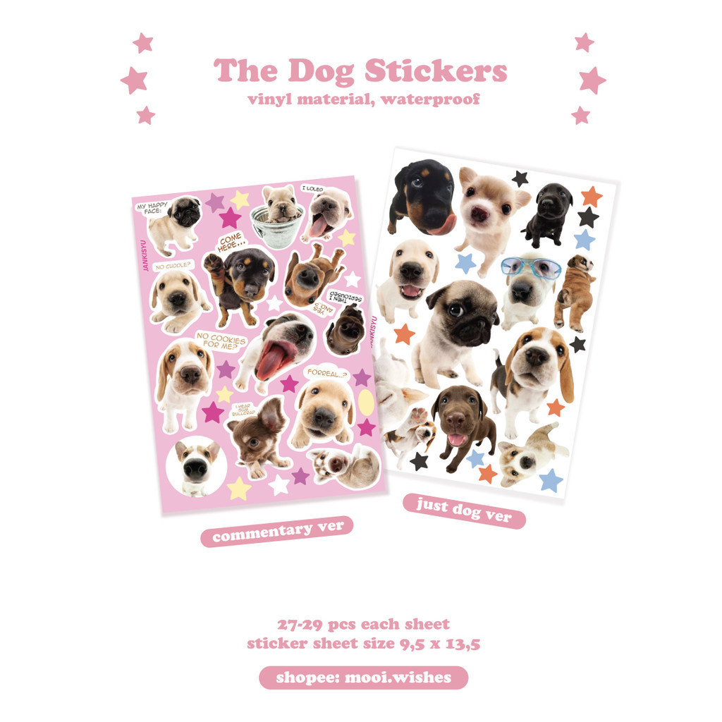 Jual The Dog Sticker Deco Handphone Laptop Journaling Penpal | Shopee ...