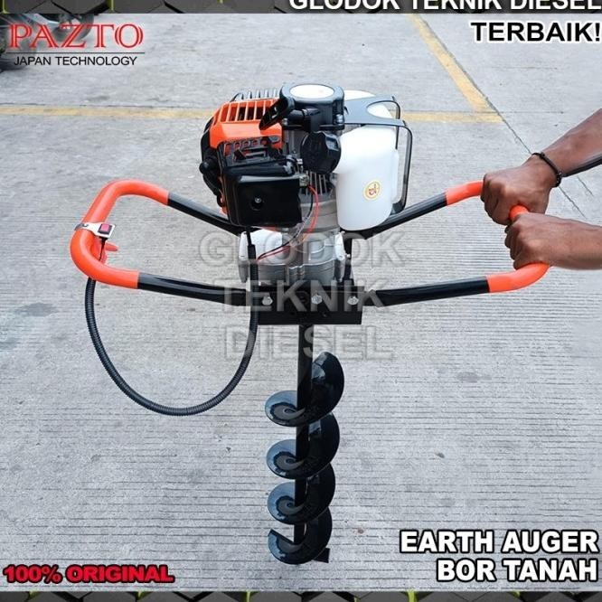 Jual Mesin Bor Lubang Tanah Biopori Earth Auger Drill 63 Cc + Mata ...