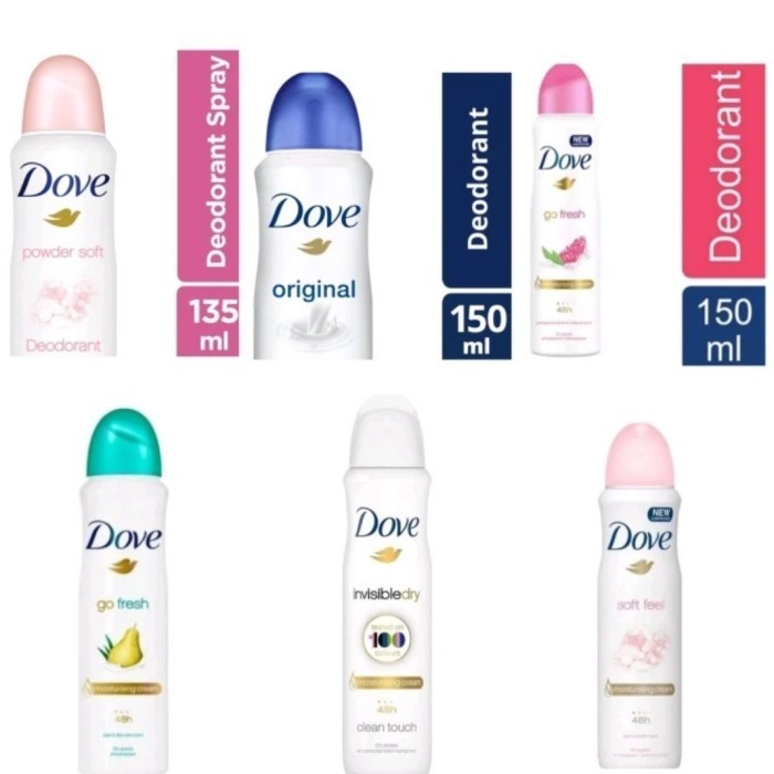 Jual Dove Deodorant Body Spray Powder Soft 150 Ml Shopee Indonesia 7368