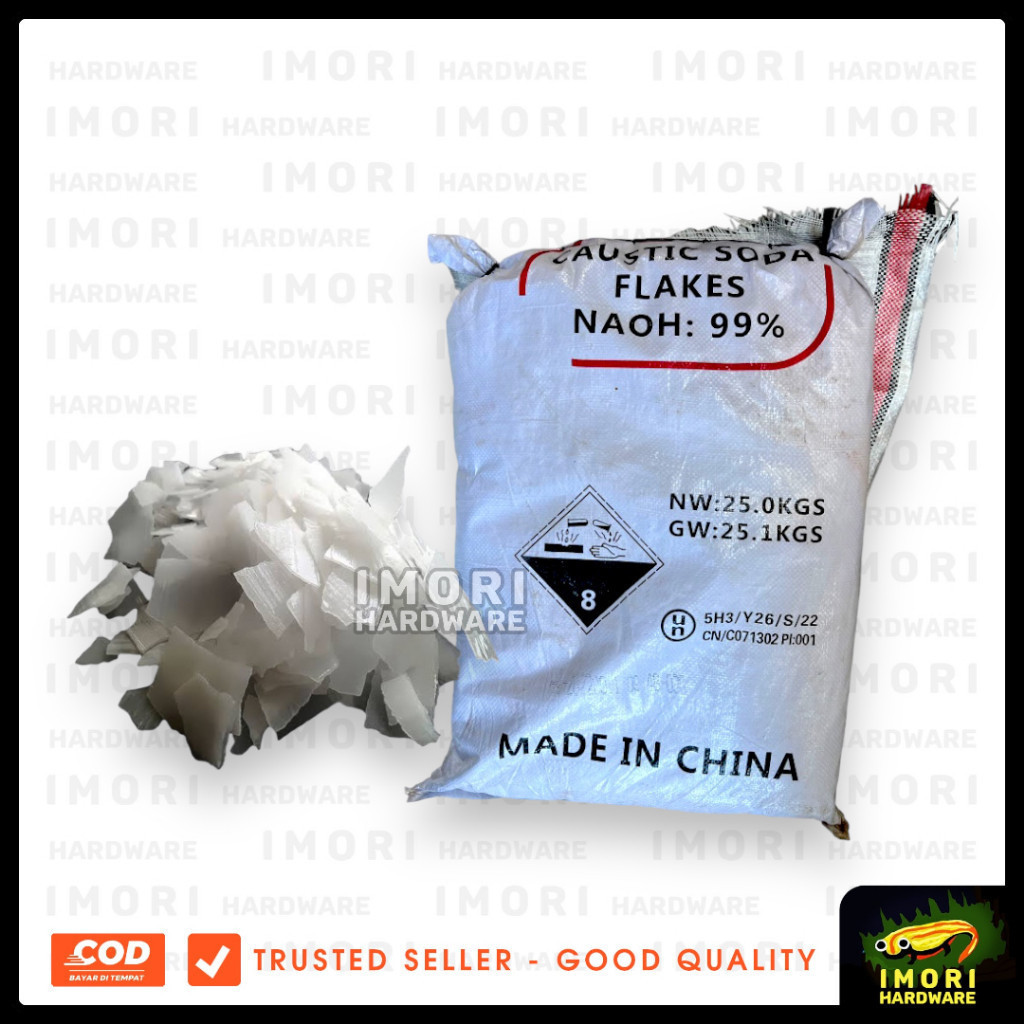 Jual Soda Api / Obat Anti Sumbat / Caustic Soda / NaOH 99% Flakes 25kg ...