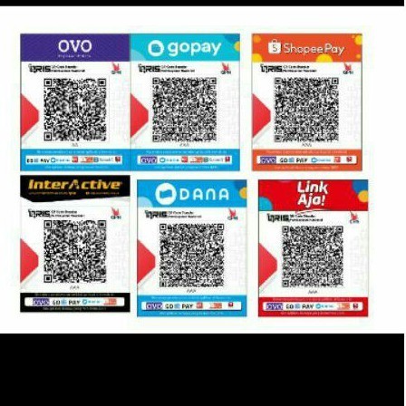 Jual stiker custom cetak ulang barcode/ Qris payment | Shopee Indonesia