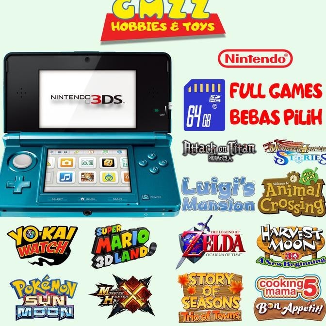 Jual Trend Nintendo 3Ds 64Gb Bebas Pilih Game N3Ds Bukan New