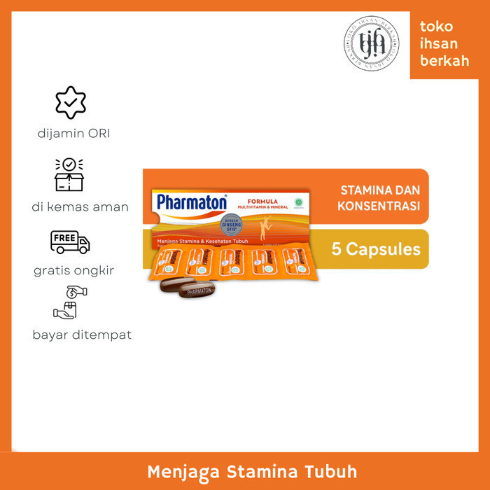Jual Pharmaton Formula 5s Multivitamin Jaga Stamina dan Kesehatan