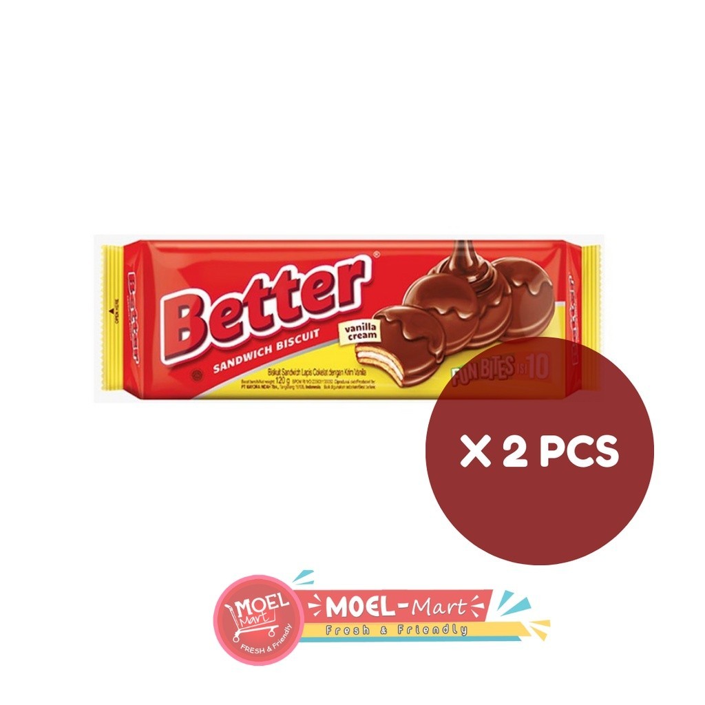 Jual ROMA Better Biscuit Vanilla 2pcs x 100gr | Shopee Indonesia