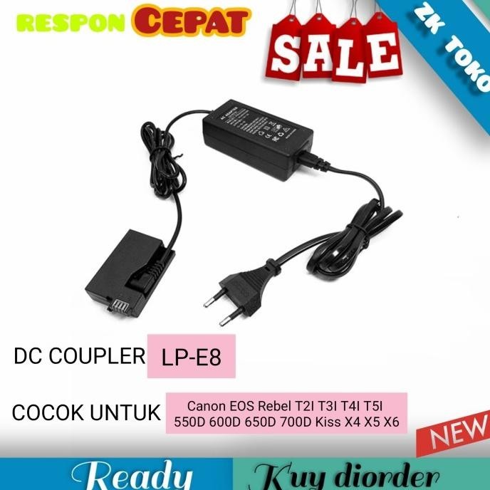 Batterie Factice DR-E8 + Câble USB Pour Canon LP-E8 - Alimentation Secteur ACK-E8 - NEUF