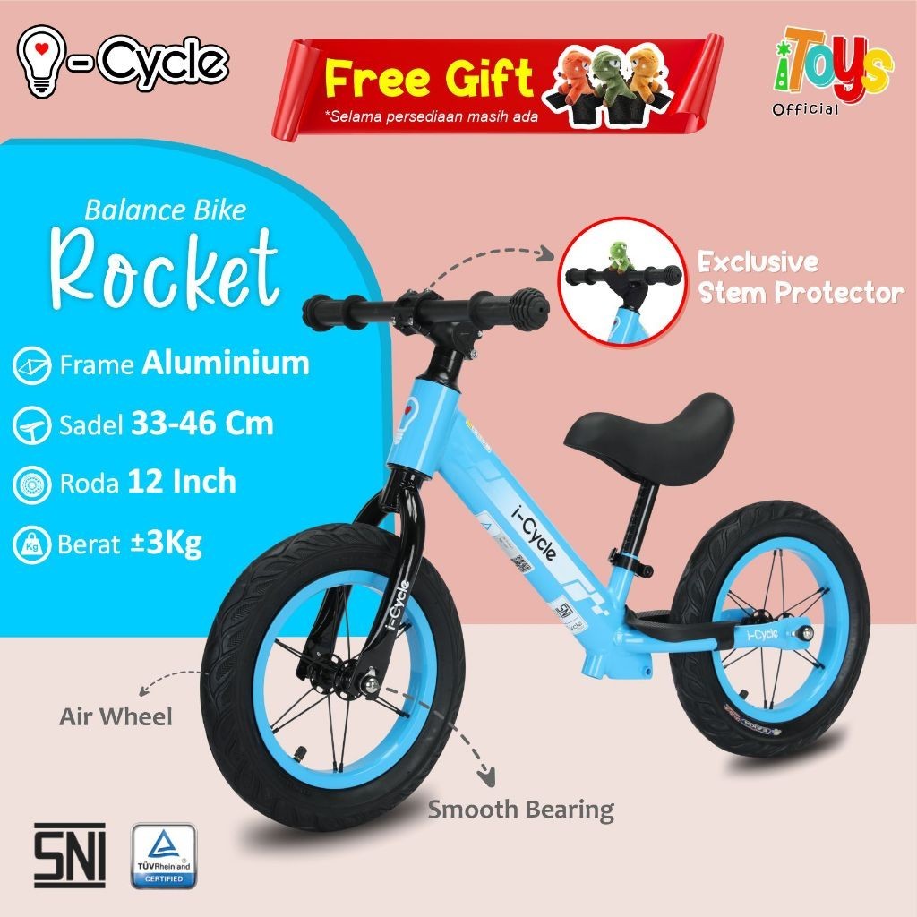 Jual Balance Bike ICYCLE Rocket (PH-2299) Push Bike | Sepeda ...