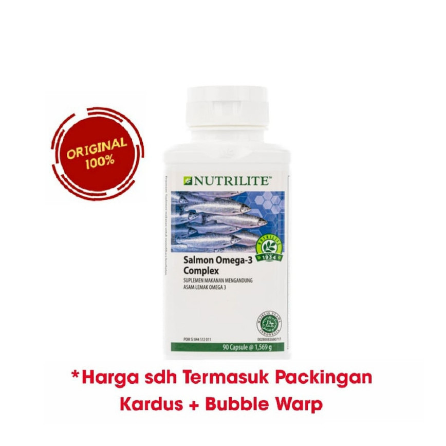 Jual Nutrilite Salmon Omega 3 complex 90 capsule Amway Original