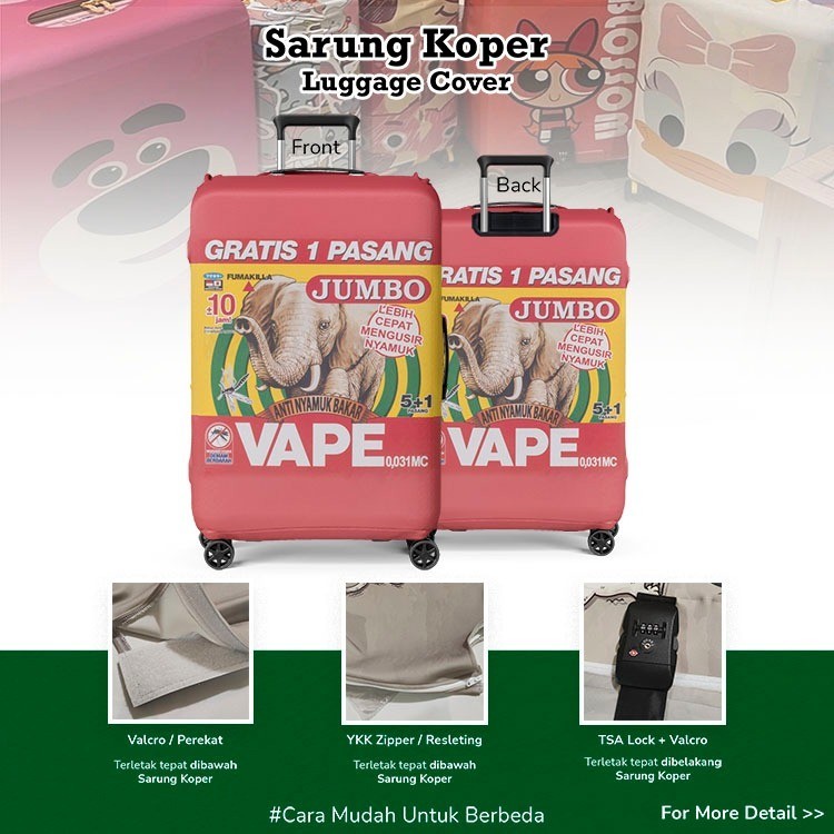 Jual Sarung Koper Vape Obat Nyamuk / Pelindung Koper / Luggage Cover ...