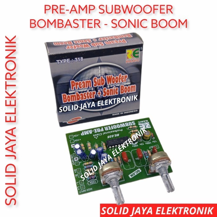 Jual Kit Preamp Filter Subwoofer Bombarster Sonic Boom Crossover Ranic