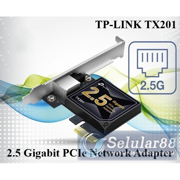 Jual Tp-Link TX201 2.5Gigabit PCIe Network Adapter 2.5GB Gaming Speed ...