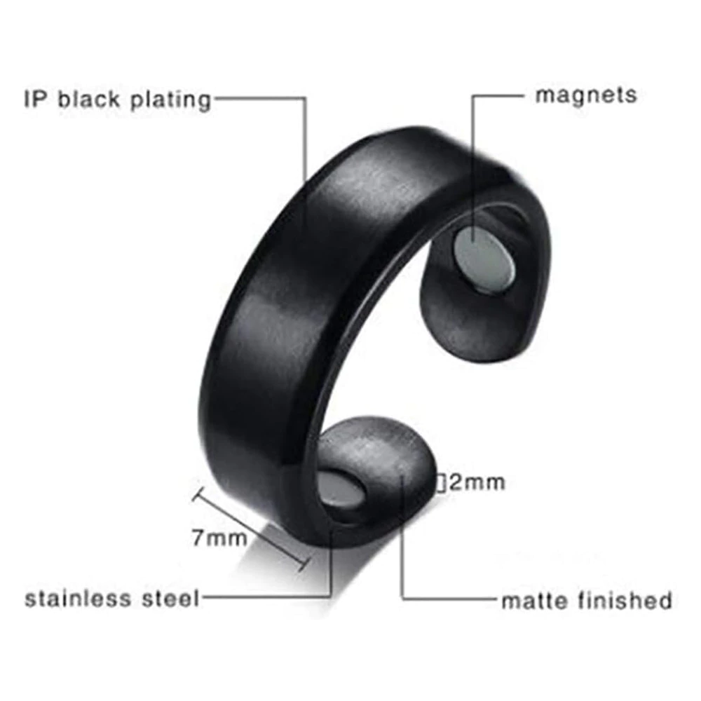 ONEVAN cincin magnet terapi kesehatan akupresur dengan desain adjustable