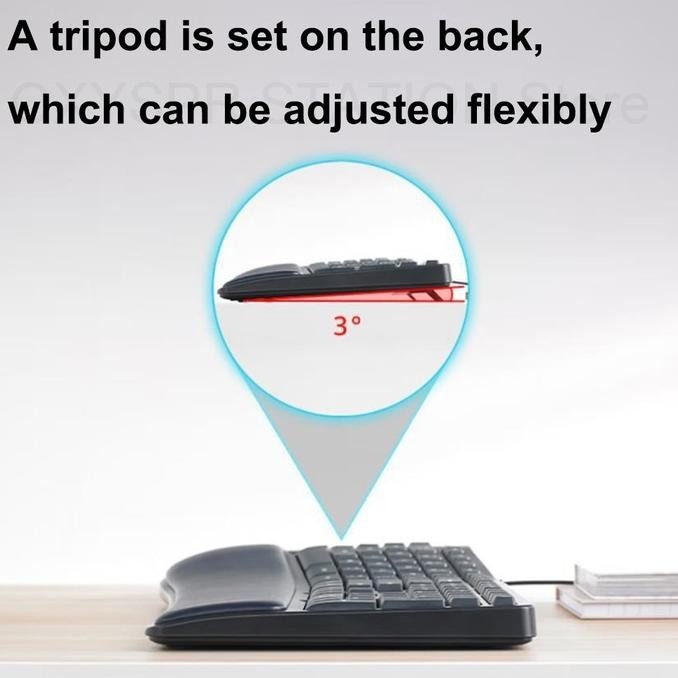Jual Rapoo Nk8800 Wired Keyboard Ergo Ergonomic With Palm Rest | Shopee ...
