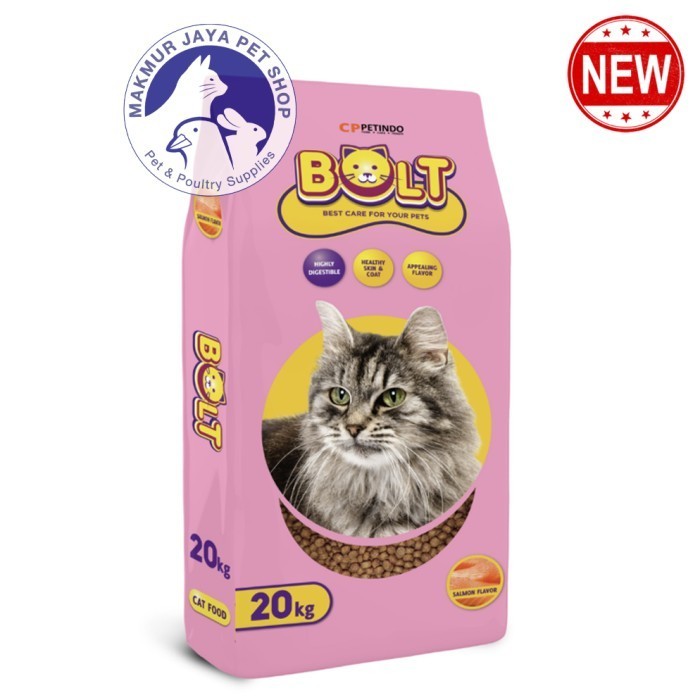 Jual Bolt 20Kg Cat Food Salmon / Makanan Kucing 20 Kg | Shopee Indonesia