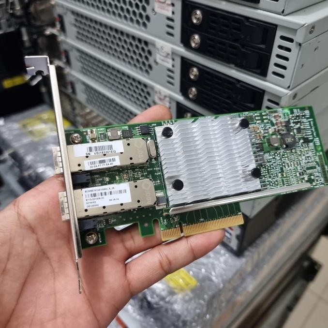 Jual Card Sfp+ Broadcom 10GB Dual Port PCI-E SFP+ 10G Mikrotik X86 Vyos ...