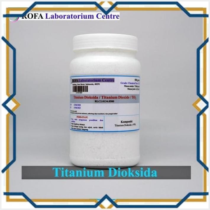 Jual [ROF] TITANIUM DIOKSIDA / TITANIUM DIOXIDE / TIO2 500 GRAM ...