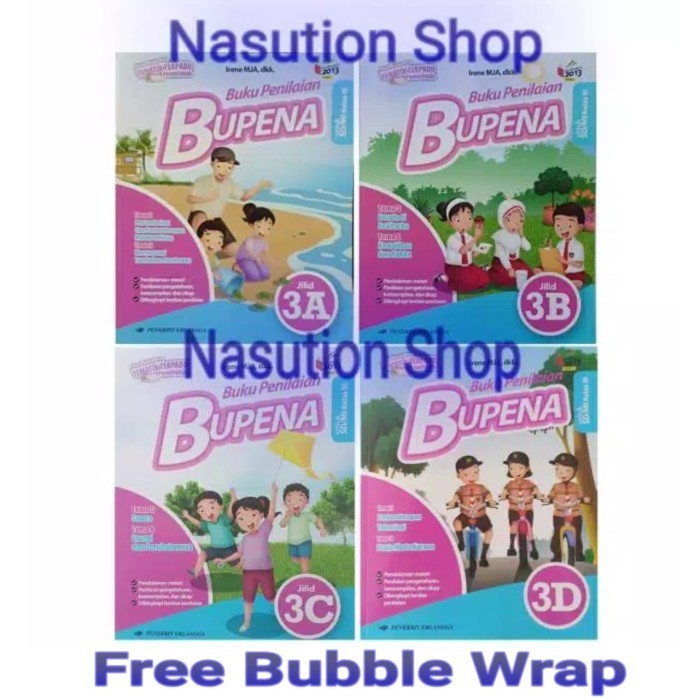 Jual Bupena 3A 3B 3C 3D Kelas 3 SD Erlangga | Shopee Indonesia