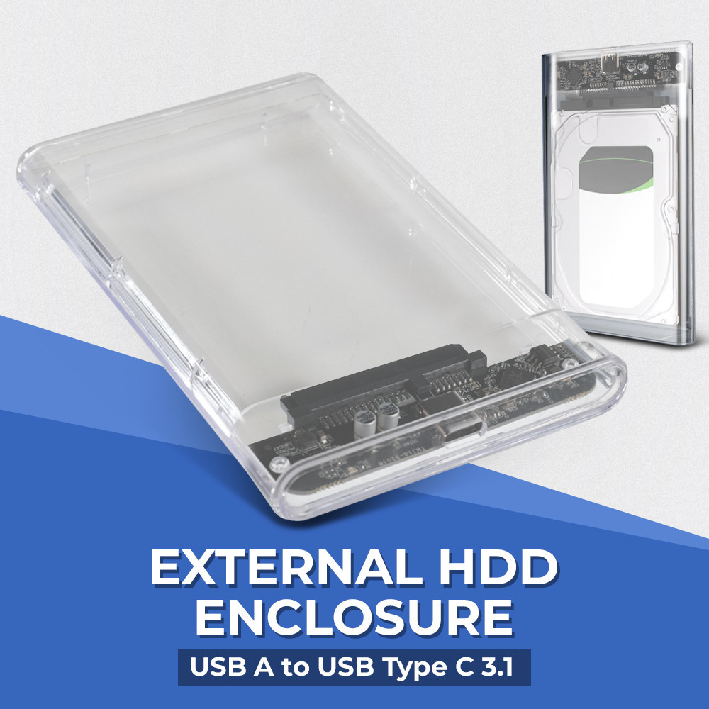 Jual External HDD Enclosure 2.5 Inch USB A to USB Type C 3.1 - WTZ-31 ...