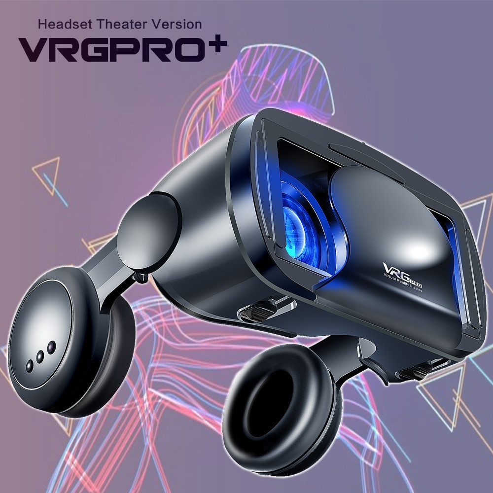 Jual VRG VR Box 3D Virtual Reality Glasses with Headphone - VRGPRO+ ...