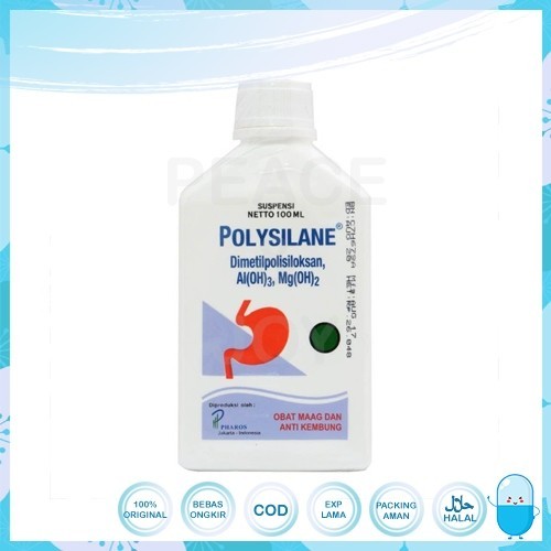 Jual POLYSILANE SIRUP CAIR 100 ML SUSPENSI MENGATASI MAAG NYERI LAMBUNG ...