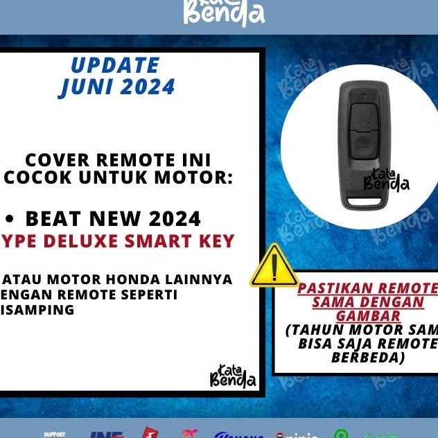 Jual Cover Remote Carbon Beat Deluxe New 2024 Honda Casing Kunci Type ...