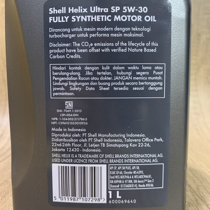 Jual Shell Helix HX Ultra 5W-30 (1 Liter) -Full Synthetic -Oli Mesin ...