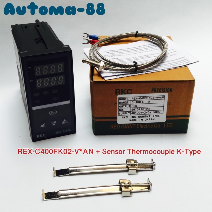 Jual Rkc Rex-C400 Ssr Output + Sensor Type-K Digital Thermostat 0-400C ...