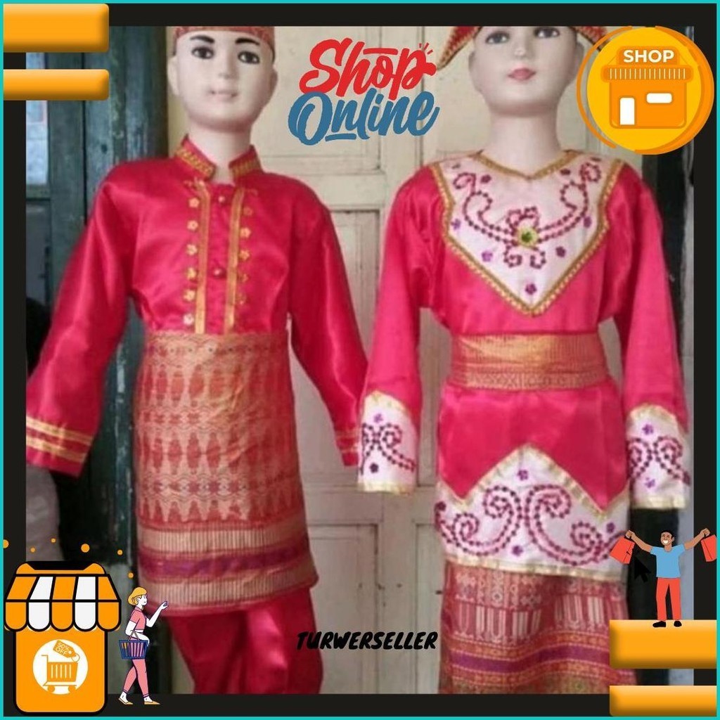 Jual (Promo) Baju Adat Palembang Anak Tk Sd // Pakaian Adat Palembang ...