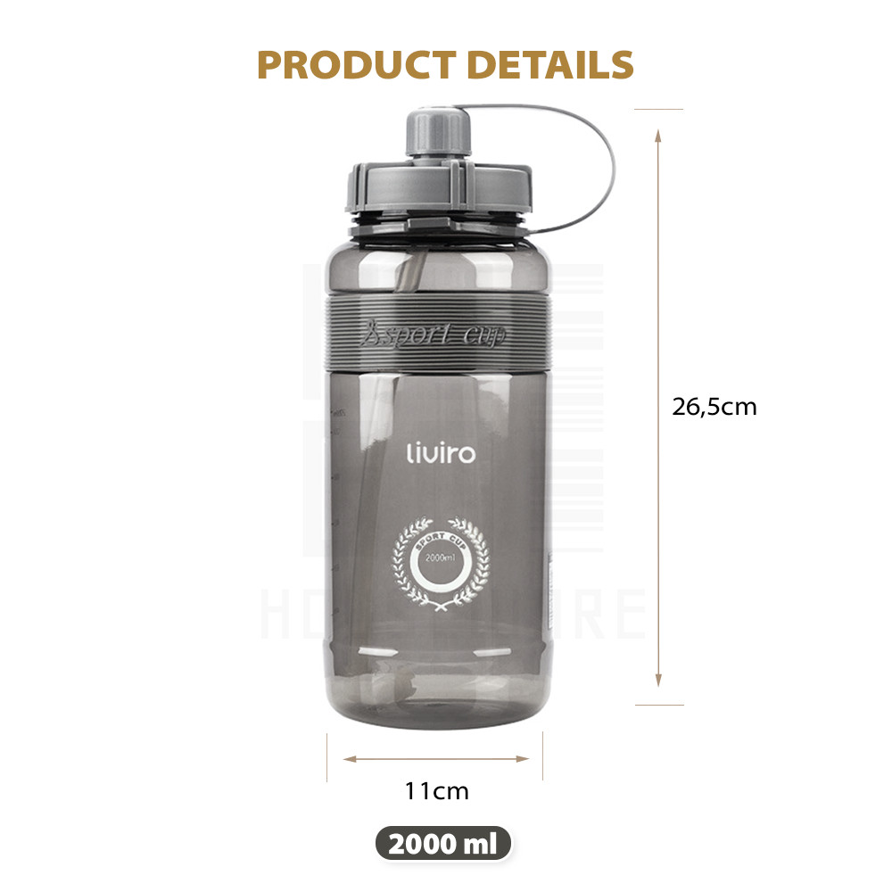 Jual HOT PROMO HUGO BOTOL MINUM BESAR 2 LITER BOTOL AIR ANAK SEKOLAH ...