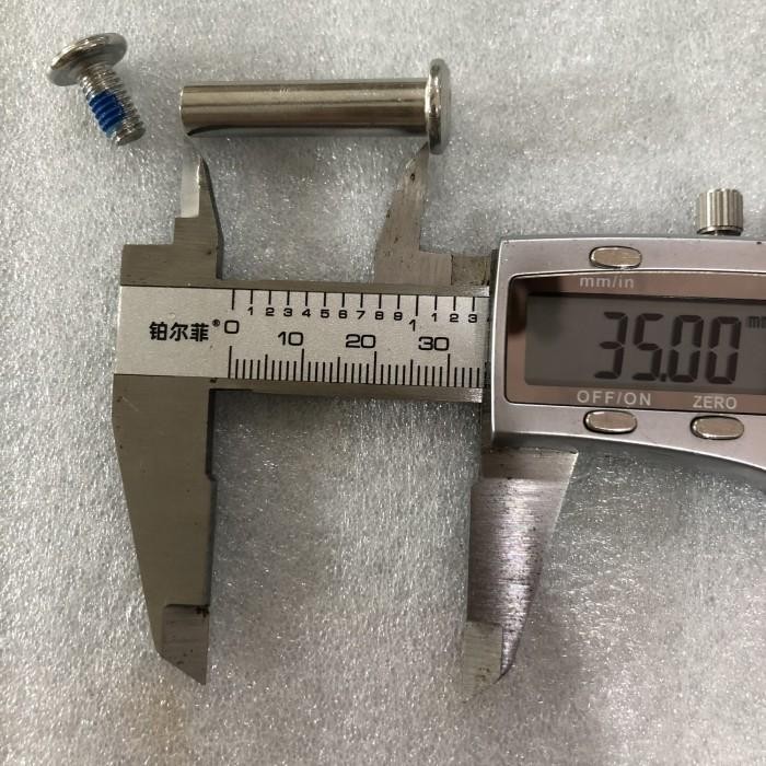 Jual baut as roda koper diameter 8mm rivet bolt pen pin axle screws ...