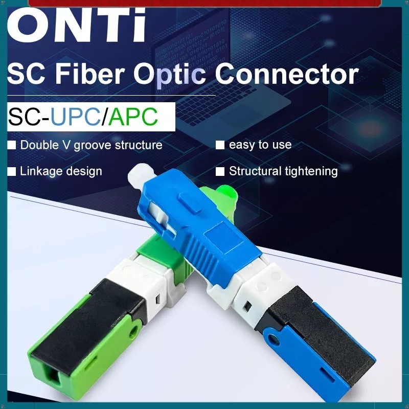 Jual ONTi 200 Buah Konektor SC FTTH SC -UPC/APC Mode Tunggal ESC250D ...