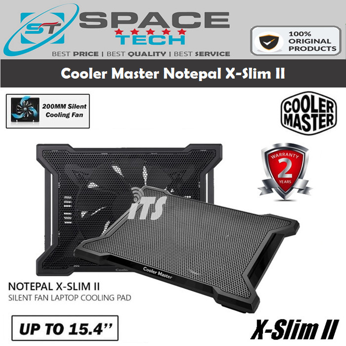 Jual HRG DISKON Cooler Master Notepal X-SLIM II Notebook Cooler Fan ...