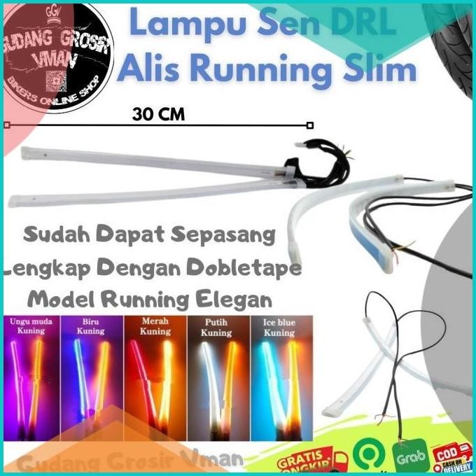 Jual Lampu LED Alis DRL Flexible 30cm Welcome Light Sigh Running Doble ...