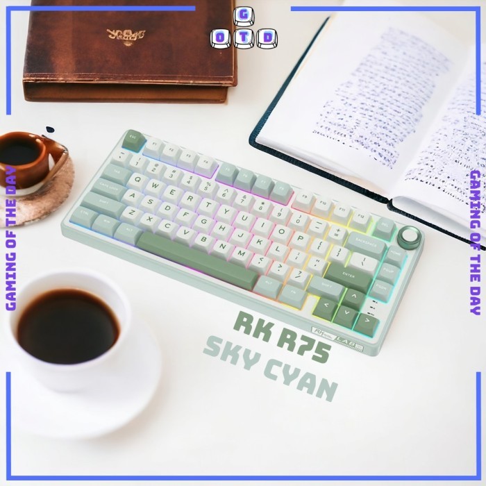 Jual PROMO!! Royal Kludge RK R75 Gasket Mechanical Keyboard with KNOB ...