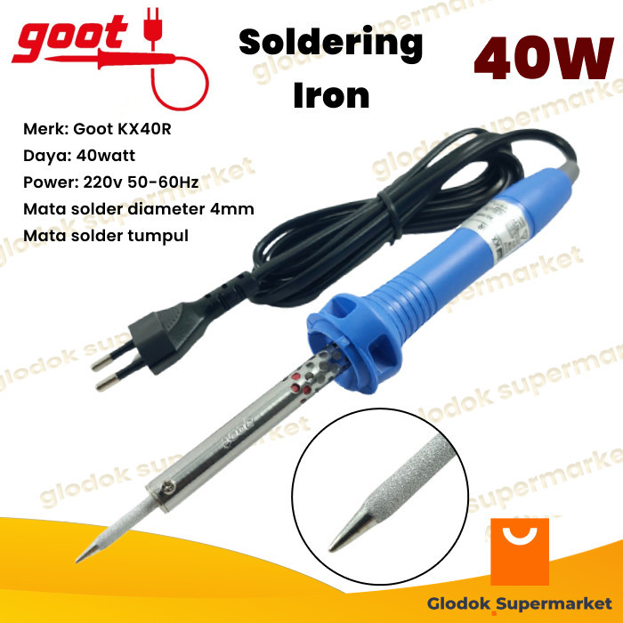Jual SOLDER GOOT KX40R 40 WATT MATA SOLDER TUMPUL KX-40R 40W ORIGINAL ...