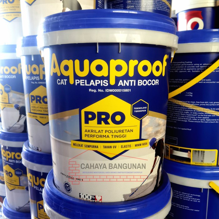 Jual Aquaproof Pro Aqua Proof Cat Pelapis Anti Bocor Pail Ember 20kg 20 Kg Shopee Indonesia 4259