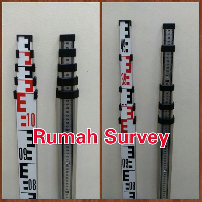 Jual Rambu Mistar Bak Ukur 5 Meter5 Meter Levelling Staff 5 M And Nivo Terlaris Shopee 4991