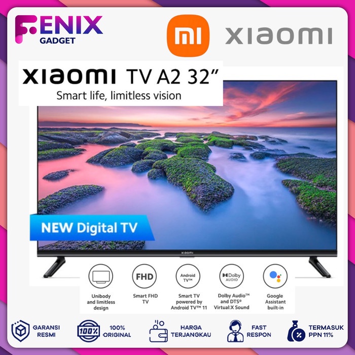 Jual Xiaomi Tv A2 32" Smart Hd Dolby Audio Android Tv Xiaomi Tv 32 Inch ...