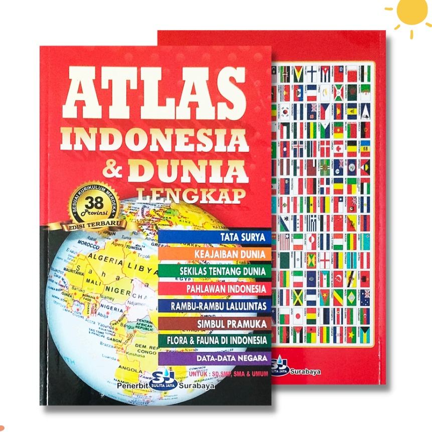 Jual (YH♡.14☆> Buku Atlas Terbaru/Buku Atlas Indonesia Dan Dunia ...