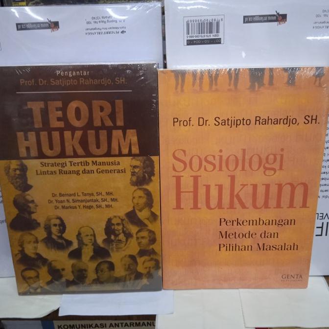 Jual Buku Sosiologi Hukum Dan Teori Hukum Oleh Prof. Satjipto Rahardjo ...