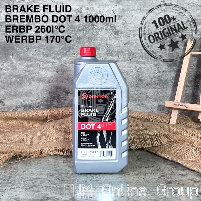 Jual BRAKE FLUID DOT 4 BREMBO 1000 ML MINYAK REM OLI REM 1 LITER