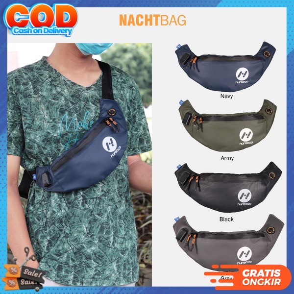 Jual Taa Cowok Kerja Kuliah Tas Selempang Pria Dewasa Waistbag Model