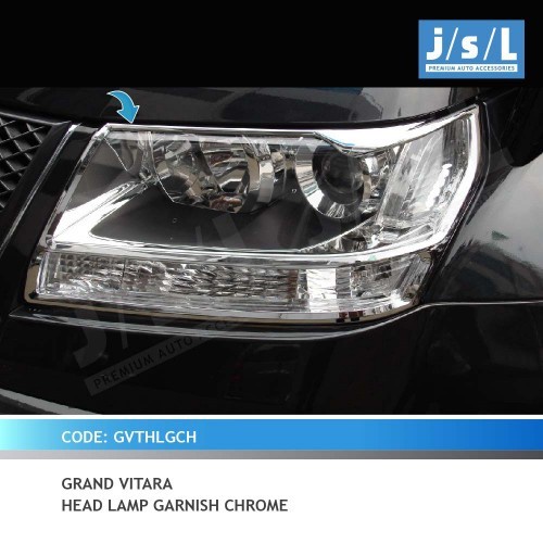 Jual Garnis Depan Grand Vitara 2006 JSL Head Lamp Garnish Chrome