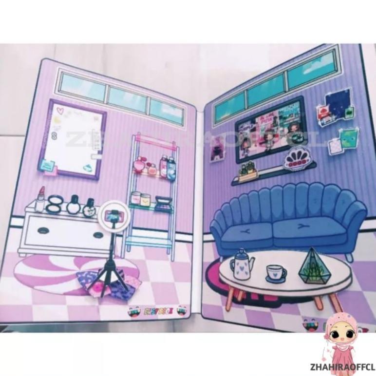 Jual SALE TOCA LIFE WORLD QUIET BOOK/TOCA BOCA/TOKA BOKA PURPEL HOUSE