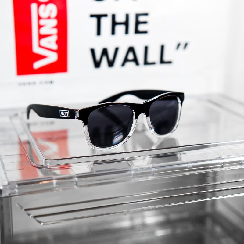 Jual KACAMATA HITAM II VANS SUNGLASSES SPICOLI LOGO BLACK CLEAR