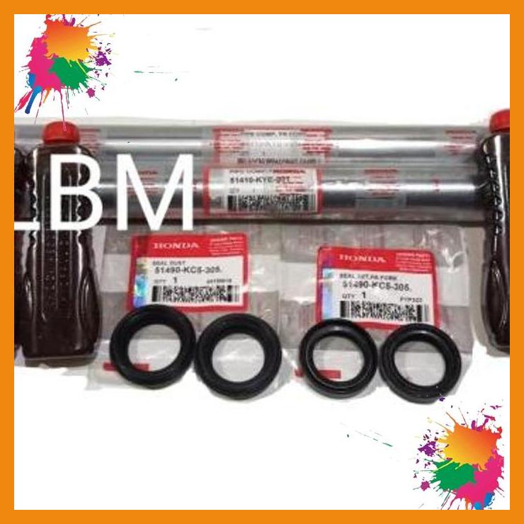 Jual paket as shock depan seal set oli shock honda megapro new verza