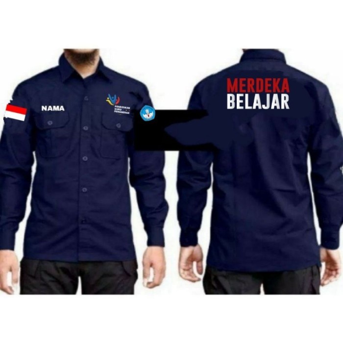 Jual Kemeja Pdl Merdeka Belajar Kemeja Seragam Merdeka Belajar Full