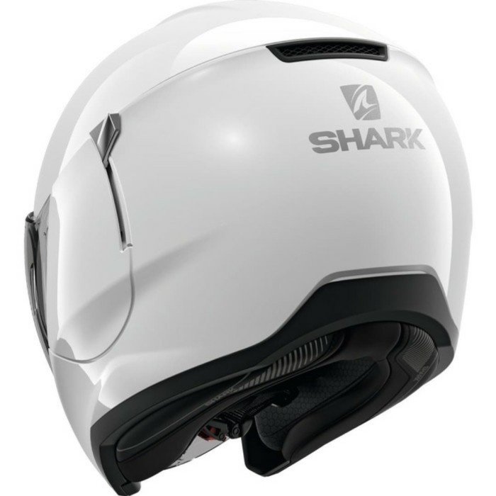 Jual Shark Citycruiser Blank White Gloss Helm Half Face Double Visor